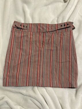Michael Kors Striped Mini Skirt